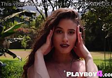 Stunning Latina Milf Megan Blake's Big Natural Tits Tease in Lingerie Rip