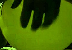 sophie fingers her hairy pussy with balloons in bathroom and living room now