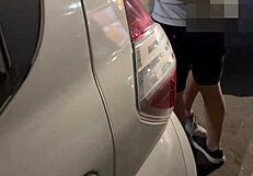 hotwife gym lover creampie in motel while cuck films