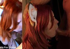 innocent redhead cutie deepthroats then takes facial cumshot