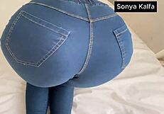 Ever Wondered How Jeans Hug That Big Ass Stepmom During Hard Pounds?