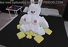 I spot a furry babe in the condo and fuck her doggystyle with my big cock twice
