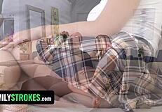 Perfect Latina Babe Alternates Riding And Sucking Stepdad And Stepson Cocks!