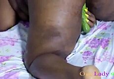 ssbbw pussy ruined by huge cucumber deep doggystyle insertion
