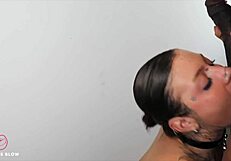 Brunette baddies deepthroat bbc bent over cum covered facials