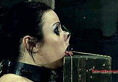 Bound angels spanked and pussy drilled hard in BDSM POV