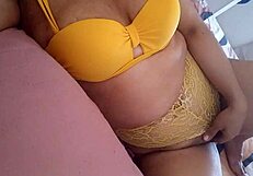 Damn this hot latina's tight pussy lips need my tongue and cock sucking her dry