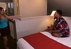 Why not bend busty blonde Emma Shay over for BBC doggy in sorority bedroom fun?