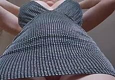 caught accidental upskirt with no panties during private moment