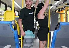 dude that creepy old guy gropes and jerks off on the curvy brunette bus girl till he cums