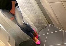 i'm desperate peeing in jeans then he pees on my ass before i blow him hard