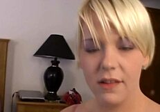 my huge natural tits slut self caught horny blowing cock