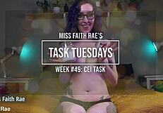 Cum lapping losers lap up every drop in Miss Faith Rae's CEI task