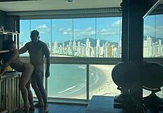 Bodybuilder ebony teaches swollen pussy squirting orgasm ride