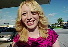 Blonde milf ashden rivers bends in fishnets, gaping for deep doggystyle facial finish