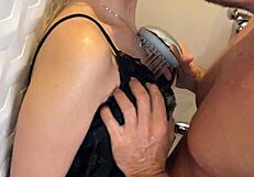 Busty blondes deepthroat double monster cocks before pajama shoot