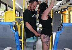 dude that creepy old guy gropes and jerks off on the curvy brunette bus girl till he cums