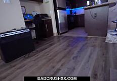 Fat Ass Stepdaughter Gia Derza Dances Seductively Then Gets Spanked by Daddy
