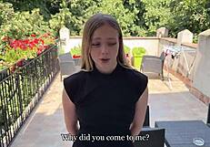 Her boyfriend suspects nothing while she sneaks back craving my thick cock deep
