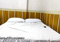 Juicy Shaved Pussy Hotel Fuck with Online Date Ends in Creampie