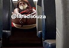 Indian crossdresser lara dsouza milf slut bitch mature shemale bus lingerie tease part 2