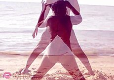 Ebony Beach Blowjob Deepthroat Face Fuck Part 3
