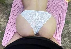 Sexy Young Teen Forest Picnic Ends in Explosive Creampie