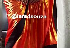 Indian crossdresser lara dsouza milf slut bitch mature shemale bus lingerie tease part 2