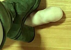 Curvy blonde elza kom in braces begs for monster cock fisting and footjob domination