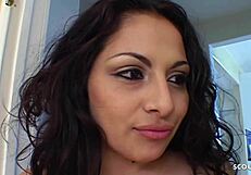 whoa, big latina victoria lan spots black guy with big cock and tempts him into fun...