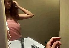 Stepbrother catches stepsis showering then fucks her doggystyle rough!