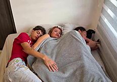 Stepson Shares Bed with Stepmom Fulfilling Hidden Taboo Fantasy Missionary Style