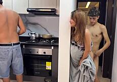 Stepson Shares Bed with Stepmom Fulfilling Hidden Taboo Fantasy Missionary Style