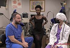 Rina's Yearly Checkup Exposes Gaping Pussy and Petite Tits