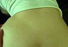 moaning couple grips sofa for intense doggystyle ass pounding