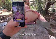 wanna trade blowjob for pics tourist sucks cock public park?