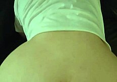 moaning couple grips sofa for intense doggystyle ass pounding