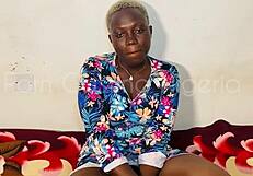 Ebony Choco Casting Features Big Ass Fingering Shaved Pussy and Horny Masturbation