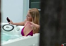 Blonde teen craves deep face fuck outdoors
