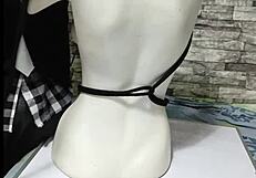 Step-by-step BDSM tutorial on binding and tying peruvian boobs for tight tit bondage play.