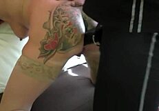Tattooed Girl Pounded Hard on Live Cam