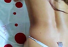 Asi papi, on all fours till my boyfriend's friend explodes across my cute latina face