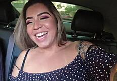 brazilian latina victoria dias teases big ass on street before public outdoor sex with rob carvalho