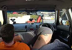 Alexxa Vice Takes Anal Dildo Double in Fake Driving School Car