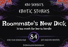 Roommate's new cock throbs erotic for your wet pussy!