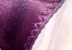 watch this wet bbw wife's fat pussy soak her satin panties like a total slut