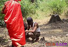 African Bush Xmas Foursome Pounds BBW Natives