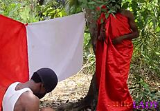 African Bush Xmas Foursome Pounds BBW Natives