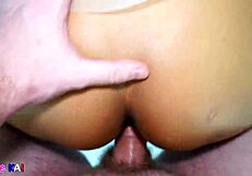 thai bride creampied hard doggystyle! interracial pov pounding her slutty pussy