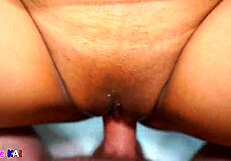 thai bride creampied hard doggystyle! interracial pov pounding her slutty pussy